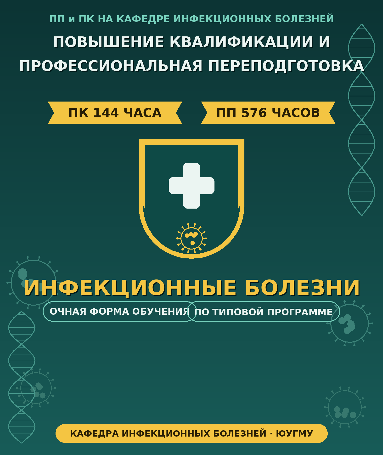 ПК 144ч. и ПП 576ч. каф.инфекц.бол. ЮУГМУ